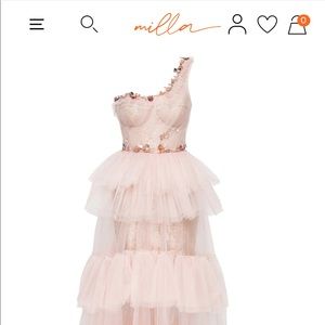 Milla dress worn for one hour for chuppah ceremony .. gorgeous dress size Small